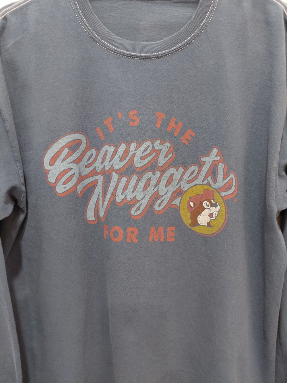Bucees Graphic Long Sleeve Tee - Blue "Beaver Nuggets" 0969 - Picture 2 of 7